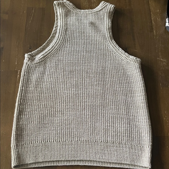 Buck Mason tan Knit sleeveless Sweater tank small - Picture 4 of 5
